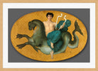 William-Adolphe Bouguereau Print, Arion on a Sea Horse (1855) in a light oak frame