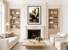 William-Adolphe Bouguereau Print, Avant le bain (1891) displayed in a Scandinavian living room