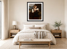 William-Adolphe Bouguereau Print, Daughter of Fisherman (1872) displayed above a bed