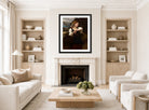 William-Adolphe Bouguereau Print, Daughter of Fisherman (1872) displayed in a Scandinavian living room