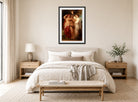 William-Adolphe Bouguereau Print, Etude pour Hercule à la croisée des chemins displayed above a bed