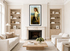 William-Adolphe Bouguereau Print, Glaneuse (1894) displayed in a Scandinavian living room