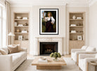 William-Adolphe Bouguereau Print, La faneuse (1870) displayed in a Scandinavian living room
