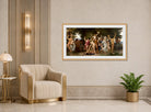 William-Adolphe Bouguereau Print, La Jeunesse de Bacchus (The Youth of Bacchus) (1884) displayed in an Art Deco interior