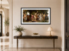 William-Adolphe Bouguereau Print, La Jeunesse de Bacchus (The Youth of Bacchus) (1884) displayed above a console table