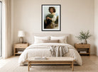 William-Adolphe Bouguereau Print, La petite Esméralda displayed above a bed