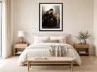 William-Adolphe Bouguereau Print, Le Jour Des Morts (All Saints Day) displayed above a bed