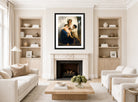 William-Adolphe Bouguereau Print, Le Sommeil (1864) displayed in a Scandinavian living room