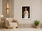 William-Adolphe Bouguereau Print, Pandore (1890) displayed in an Art Deco interior