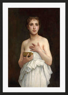 William-Adolphe Bouguereau Print, Pandore (1890) in a black frame