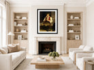 William-Adolphe Bouguereau Print, Pifferaro (1874) displayed in a Scandinavian living room