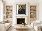 William-Adolphe Bouguereau Print, Portrait De Ferdinand Chaigneau displayed in a Scandinavian living room