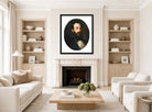 William-Adolphe Bouguereau Print, Portrait de Fernand Bartholoni displayed in a Scandinavian living room