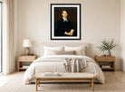 William-Adolphe Bouguereau Print, Portrait de Madame Hoskier (1865) displayed above a bed