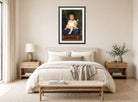 William-Adolphe Bouguereau Print, Portrait of a Child of Madame Porter (1889) displayed above a bed