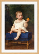 William-Adolphe Bouguereau Print, Portrait of a Child of Madame Porter (1889) in a light oak frame
