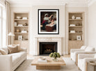 William-Adolphe Bouguereau Print, The Bunch Of Grape (1868) displayed in a Scandinavian living room