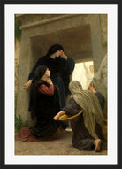 William-Adolphe Bouguereau Print, The Holy Women at the Tomb (1890) in a black frame