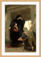 William-Adolphe Bouguereau Print, The Holy Women at the Tomb (1890) in a light oak frame