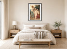 William-Adolphe Bouguereau Print, Two women & putto displayed above a bed