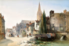 William Callow Print, A view of St Pier, Caen, France (1865) as an unframed print