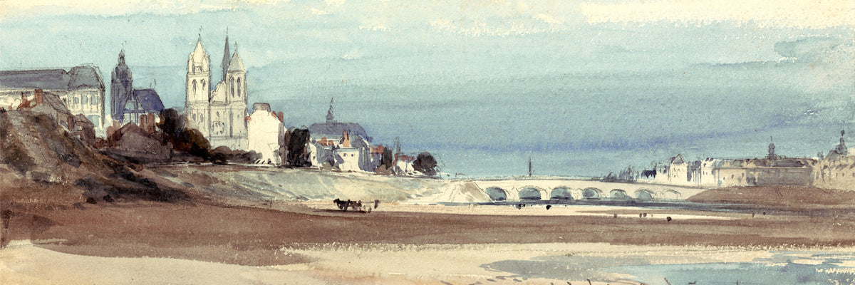 William Callow Print, Blois on the Loire (1856) as an unframed print