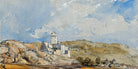 William Callow Print, Château de Lourdes (1836) as an unframed print