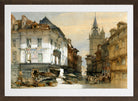 William Callow Print, Evereux, France (1855) in a brown frame
