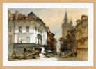 William Callow Print, Evereux, France (1855) in an oak frame