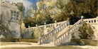 William Callow Print, Garden Stair, Haddon Hall (1849) as an unframed print