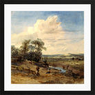 William Callow Print, Landscape after Wynants (in the Louvre) in a black frame