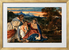 William Callow Print, Madonna with a Rabbit in a gold frame