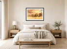 William Callow Print, Margate (1849) displayed above a bed