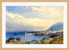 William Callow Print, Menton, France in an oak frame