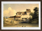 William Callow Print, Mill at Charenton in a brown frame