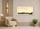 William Callow Print, Mont-Valérien from Bois de Boulogne (1834) displayed in an Art Deco interior
