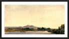 William Callow Print, Mont-Valérien from Bois de Boulogne (1834) in a black frame