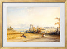 William Callow Print, Montpellier, South of France (c in a gold frame