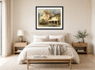 William Callow Print, Moulin St displayed above a bed