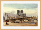 William Callow Print, Notre Dame, Paris (1835) in an oak frame