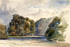 William Callow Print, On the Wharfe, Bolton Abbey (1858) as an unframed print