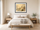 William Callow Print, Rheinfels and St displayed above a bed