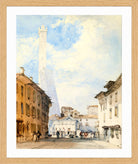 William Callow Print, Street In Bologna in an oak frame