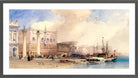 William Callow Print, The Doge’s Palace, Venice (1874) in a dark grey frame