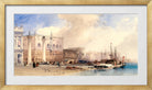 William Callow Print, The Doge’s Palace, Venice (1874) in a gold frame