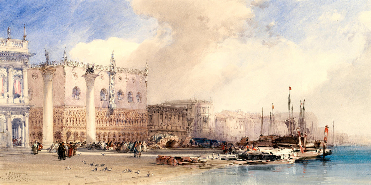 William Callow Print, The Doge’s Palace, Venice (1874) as an unframed print