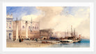 William Callow Print, The Doge’s Palace, Venice (1874) in a white frame