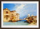 William Callow Print, The Grand Canal, Venice (1897) in a brown frame