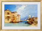 William Callow Print, The Grand Canal, Venice (1897) in a gold frame