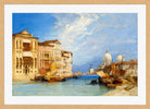 William Callow Print, The Grand Canal, Venice (1897) in an oak frame